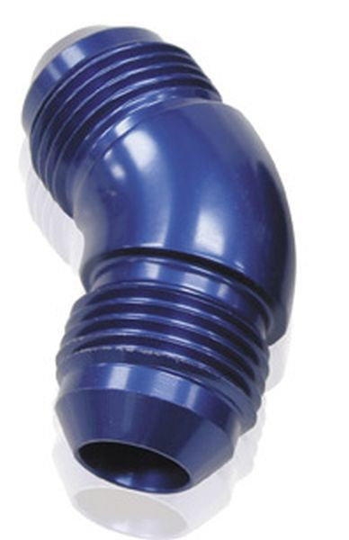 Aeroflow AF527-10 -10AN 45 Deg Male Flare Union Blue Full Flow No Restriction
