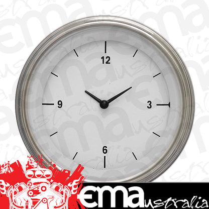 Classic Instruments WH93SLF White Hot - Clock Gauge 3-3/8"