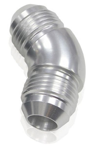 Aeroflow AF527-10S -10AN 45 Deg Male Flare Union Silver Full Flow No Restrictio