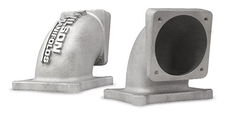 Wilson WI461201 90¡ Cast Aluminium Intake Elbow 4500 Flange suit 60-90mm Single Throttle Body