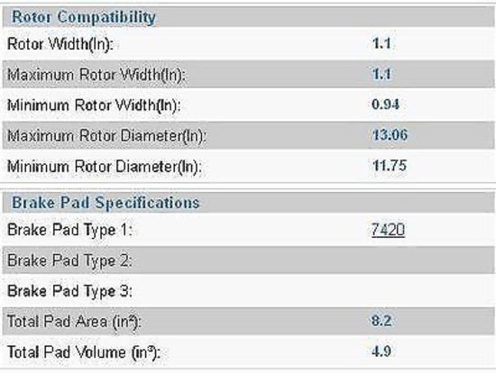 Wilwood 120-11135 forged Superlite Caliper 4 Spot Lug Mount 1.75" Bore Size 1.10" Disc Width 7420 Pad Plate