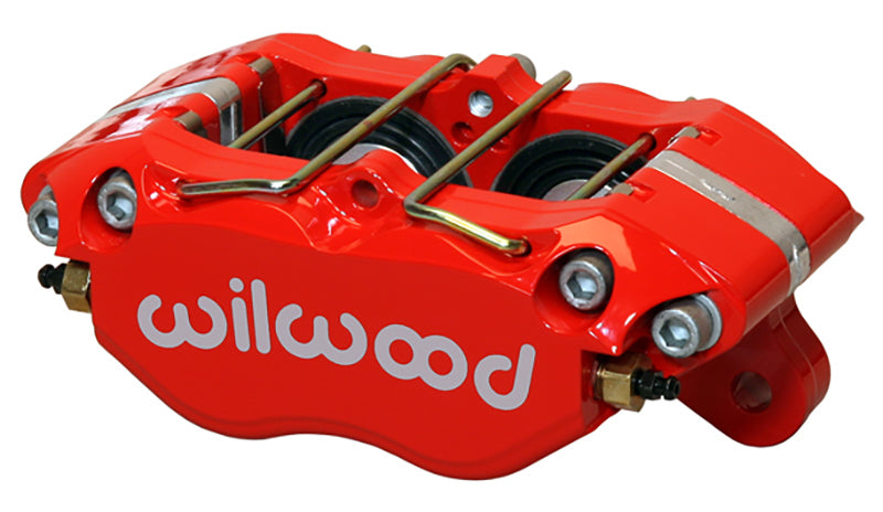 4 Piston Red Dynapro Dust-Boot Caliper Caliper (1.38"/1.38" Bore Size, 0.81" Disc Width, 7812 Pad Plate) (WB120-11481-RD)