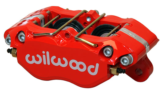4 Piston Red Dynapro Dust-Boot Caliper Caliper (1.38"/1.38" Bore Size, 0.81" Disc Width, 7812 Pad Plate) (WB120-11481-RD)