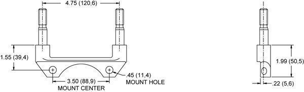 Wilwood 120-6454 Billet NDL Radial Mount 4 Spot Caliper 12.72" x .81" Rotor 1.75" Bore Size