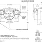 Wilwood 120-7197 GM Metric Series Single Piston Caliper suit 1" x 11.75" Rotor