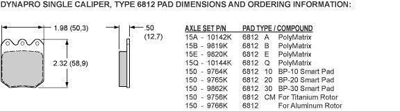 WILWOOD DYNAPRO BRAKE CALIPER SUIT .380"X13" ROTOR POLISHED WB 120-9687-P