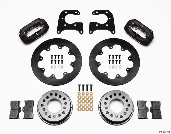 Wilwood 140-0261-B Dynalite Drag Race Rear Brake Kit for Ford Big Bearing w/ 2.36" Axle Offset