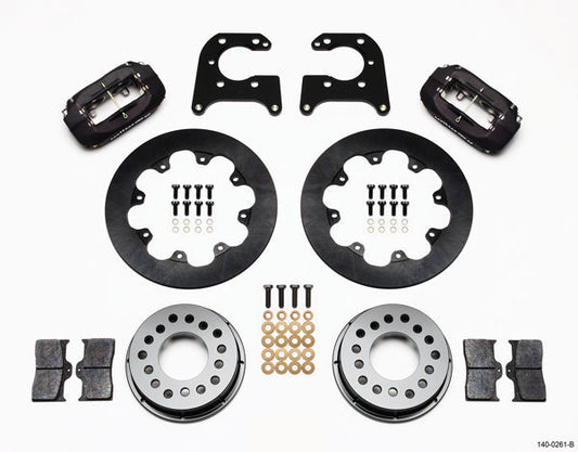 Wilwood 140-0261-B Dynalite Drag Race Rear Brake Kit for Ford Big Bearing w/ 2.36" Axle Offset