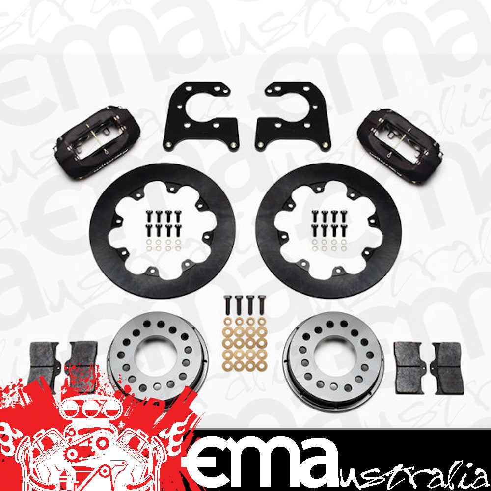 Big Ford (3.500 in. x 2.375 in.) Ford7.5", Ford 8", Ford 8.8", Ford 9", Dana 60, Dana 44 140-0261-B Dynalite Drag Race Rear Brake Kit for Bearing w/ 2.36" Axle Offset Wilwood Disc
