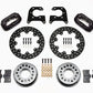 Wilwood 140-0261-BD Dynalite Drag Race Rear Brake Kit Drilled for Ford Big Bearing w/ 2.36" Axle Offset