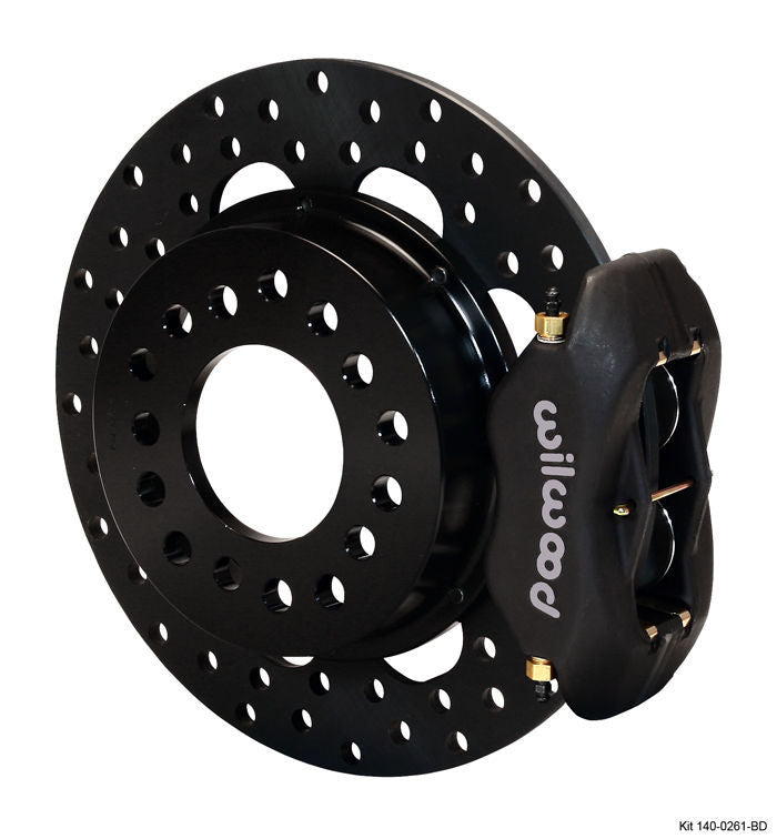 Wilwood 140-0261-BD Dynalite Drag Race Rear Brake Kit Drilled for Ford Big Bearing w/ 2.36" Axle Offset