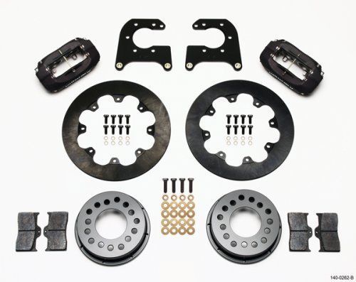 Wilwood 140-0262-B Dynalite Drag Race Rear Brake Kit for Small Ford Solid Rotor