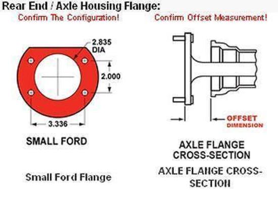 Wilwood 140-0262-B Dynalite Drag Race Rear Brake Kit for Small Ford Solid Rotor