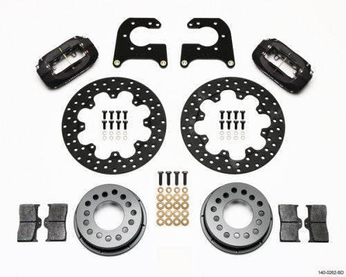 Dynalite Drag Race Rear Axle Kit (Drilled Rotor) (Suit Small Bearing Ford with 2.66" Axle Offset) (WB140-0262-BD)