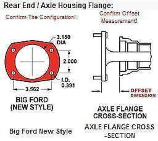WILWOOD NARROW SUPERLITE 4R BIG BRAKE REAR PARK BRAKE KIT Ford 9" WB140-10012-D