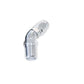 Aeroflow AF528-06-06S Male 3/8 NPT 45 Deg to -6 Hosesilver Full Flow Billet 1 Piec