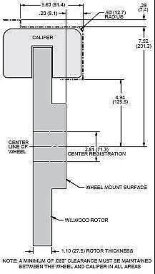 WILWOOD NARROW SUPERLITE 4R BIG BRAKE REAR PARK BRAKE KIT Ford 9" WB140-10012-D