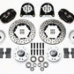Wilwood 140-11013-D Dynalite Pro 4 Spot Front Brake Kit Black for Early Ford 1937-48