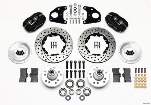 Forged Dynalite Pro Series Front Brake Kit (Drilled Rotor) (Suit Chrysler B & E Body 1962-72) (WB140-11020-D)