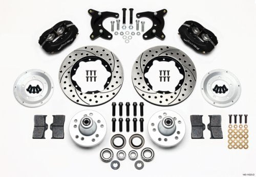 Forged Dynalite Pro Series Front Brake Kit (Drilled Rotor) (Suit Dodge & Plymouth A-Body 1965-72) (WB140-11023-D)