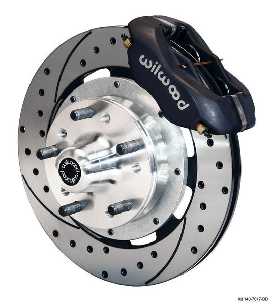 Wilwood 140-11074-D Dynalite Big Front Brake Kit Drilled Slotted for Ford Mustang 1970-73