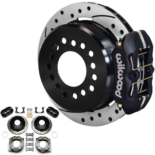 Dynapro Low-Profile Rear Brake Kit - 4-Piston 11" (Suit Ford Big Bearing With 2.36 Offset & Internal Park Brake) (WB140-11387-D)