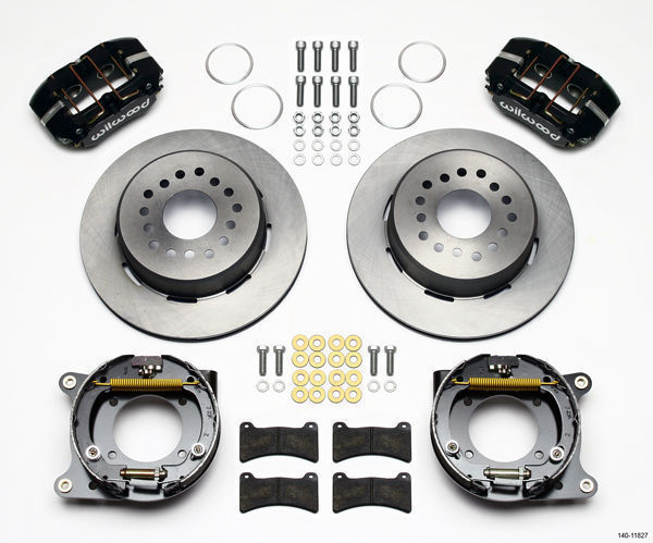 Wilwood 140-11827 Dynapro 4 Spot Rear Brake Kit for Chevy Impala 1959-64 & Corvette 1957-62