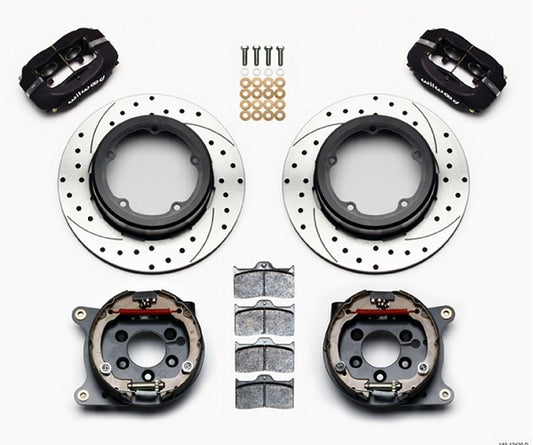 Forged Dynapro Rear Brake Kit - 4-Piston 12.19" (Suit Strange Street Floater Kit F5010 With Internal Park Brake) (WB140-12420-D)