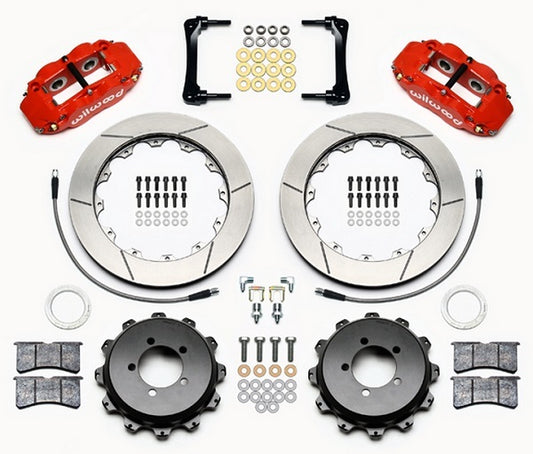 Wilwood WB140-12871-R Forged Narrow Superlite 4R Rear Red Big Brake Kit - 4-Piston 12.88" (for Subaru BRZ & for Toyota FR-S 2013-On)