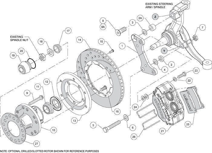 Wilwood 140-13202-D Dynapro Dust Boot Front Brake Kit for Chev & Holden HQ-on