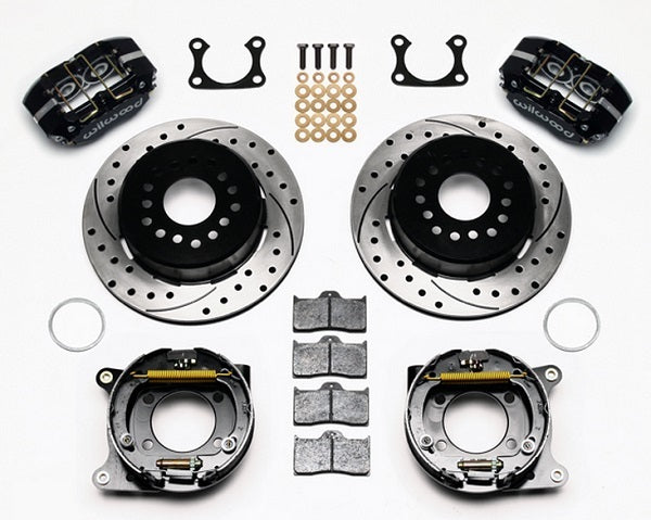 Dynapro Dust-Boot Rear Brake Kit - 4-Piston 12.19" (Suit Ford Big Bearing With 2.36 Offset & Internal Park Brake) (WB140-13204-D)