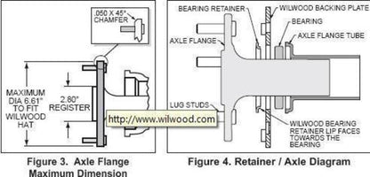Wilwood 140-13205-D Dynalite 4 Spot Rear Brake Kit Dust Boot Calipers for Ford Small Bearing w/ 2.66" Offset