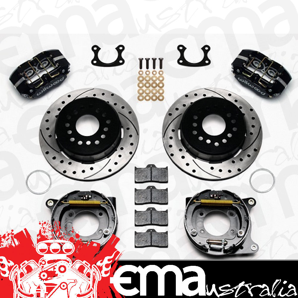 Dynapro Dust-Boot Rear Brake Kit - 4-Piston 12.19" (Suit Ford Small Bearing With 2.50 Offset & Internal Park Brake) (WB140-13206-D)