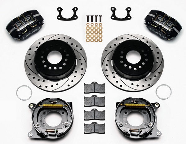 Dynapro Dust-Boot Rear Brake Kit - 4-Piston 12.19" (Suit Ford Small Bearing With 2.50 Offset & Internal Park Brake) (WB140-13206-D)
