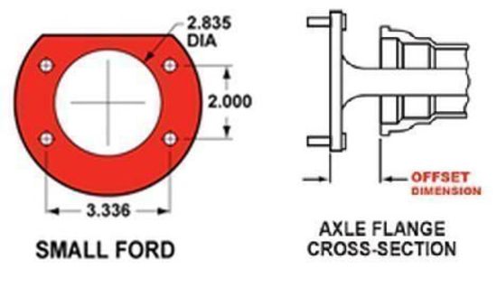 WILWOOD DYNAPRO 4 SPOT DUSTBOOT REAR BRAKE KIT WB140-13206 SMALL Ford 2.5" O/S
