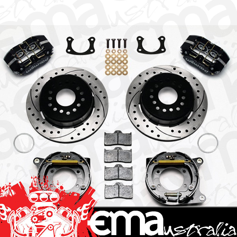 Wilwood WB140-13207-D Ford Dynapro Dust-Boot Rear Brake Kit 4-Piston 12.19"