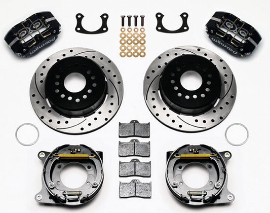 Wilwood WB140-13207-D Ford Dynapro Dust-Boot Rear Brake Kit 4-Piston 12.19"