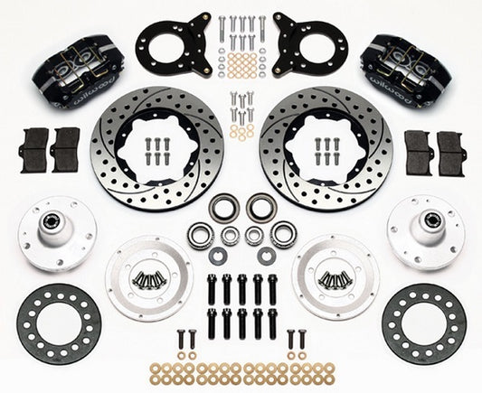 Wilwood WIL140-13343-D Ford 1963-69 Dynapro Dust-Boot Front Brake Kit - 4-Piston 11"