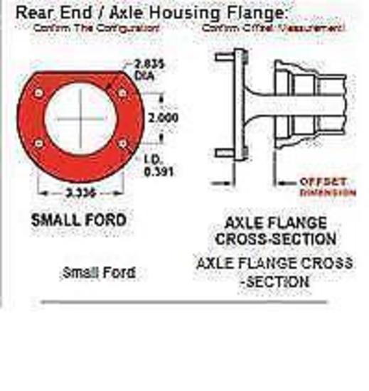 Wilwood 140-2113-BD Dynapro 4 Spot Rear Brake Kit for Ford 2.66" Axle Offset