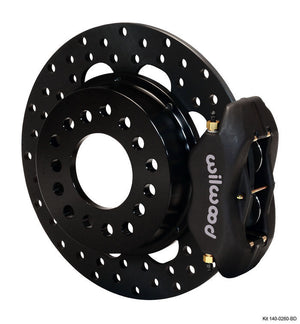 WILWOOD DYNALITE PRO 4-SPOT REAR BRAKE KIT NEW Ford 9" BIG BEARING WB140-2119-BD