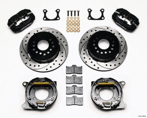 Forged Dynalite Rear Parking Brake Kit Drilled (Suit Big Ford, 2.36" Axle Offset) (WB140-7139-D)