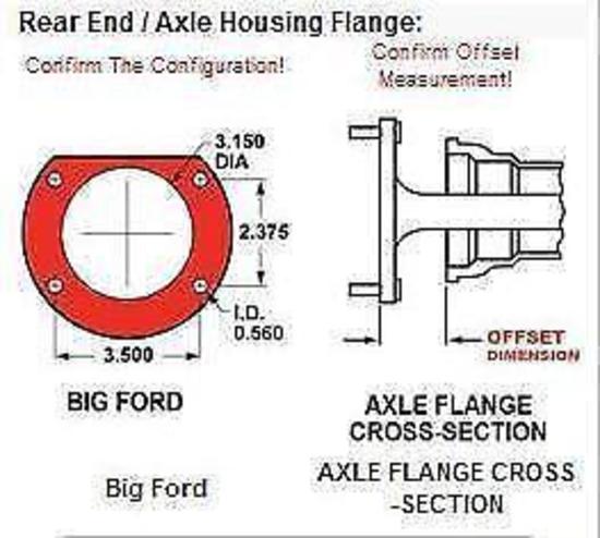 Wilwood 140-7139-DP Dynalite Rear Parking Brake Kit for Ford 2.36" Axle Offset