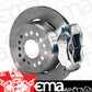 Wilwood 140-7140-P Polished Dynalite 4 Spot Rear Brake Kit Solid Rotors Black for Ford 9"