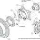 Wilwood 140-7140-P Polished Dynalite 4 Spot Rear Brake Kit Solid Rotors Black for Ford 9"