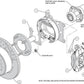 Wilwood 140-7143-D Dynalite Rear Park Brake Kit 4 Spot Drilled for Ford 9"