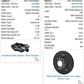 Wilwood 140-7143-D Dynalite Rear Park Brake Kit 4 Spot Drilled for Ford 9"