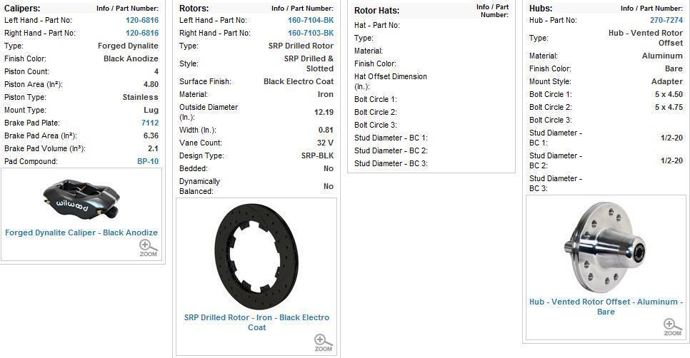 Wilwood 140-7675-D Dynalite Pro Front Brake Kit Drilled/Slotted for Holden HQ Torana