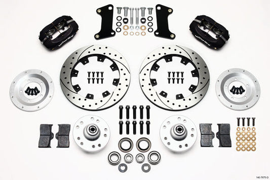 Wilwood 140-7675-D Dynalite Pro Front Brake Kit Drilled/Slotted for Holden HQ Torana