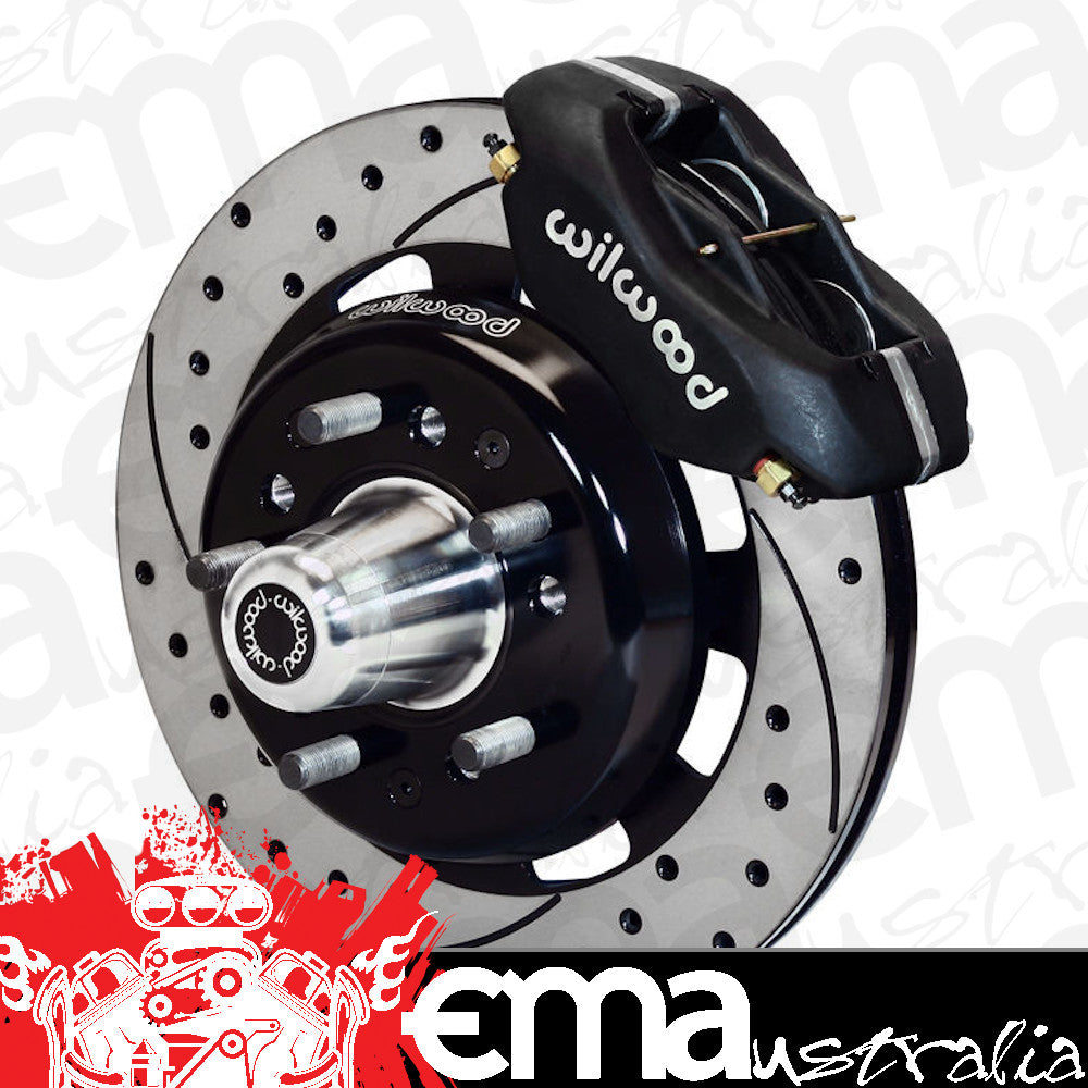 WILWOOD DYNALITE FRONT BRAKE KIT WB140-7676-D-DB DUST BOOTED SUIT 55-57 CHEVY