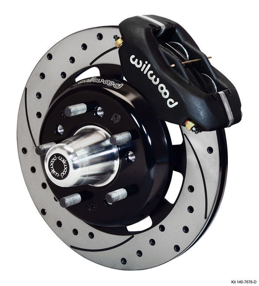 WILWOOD DYNALITE FRONT BRAKE KIT WB140-7676-D-DB DUST BOOTED SUIT 55-57 CHEVY